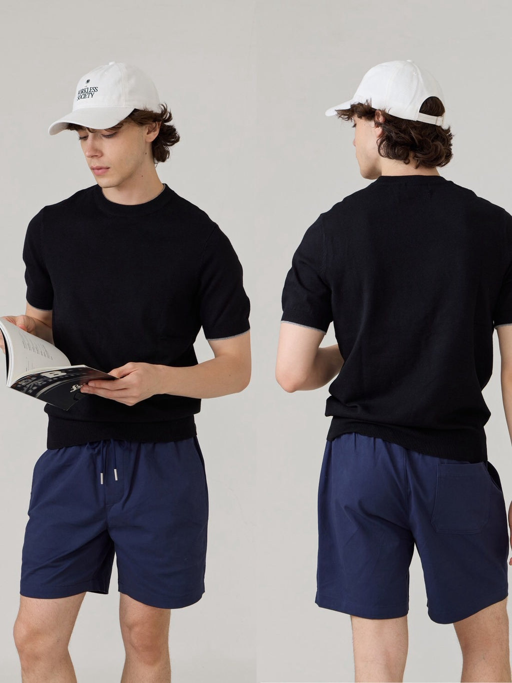 FLEX RELAXED SHORTS - NAVY