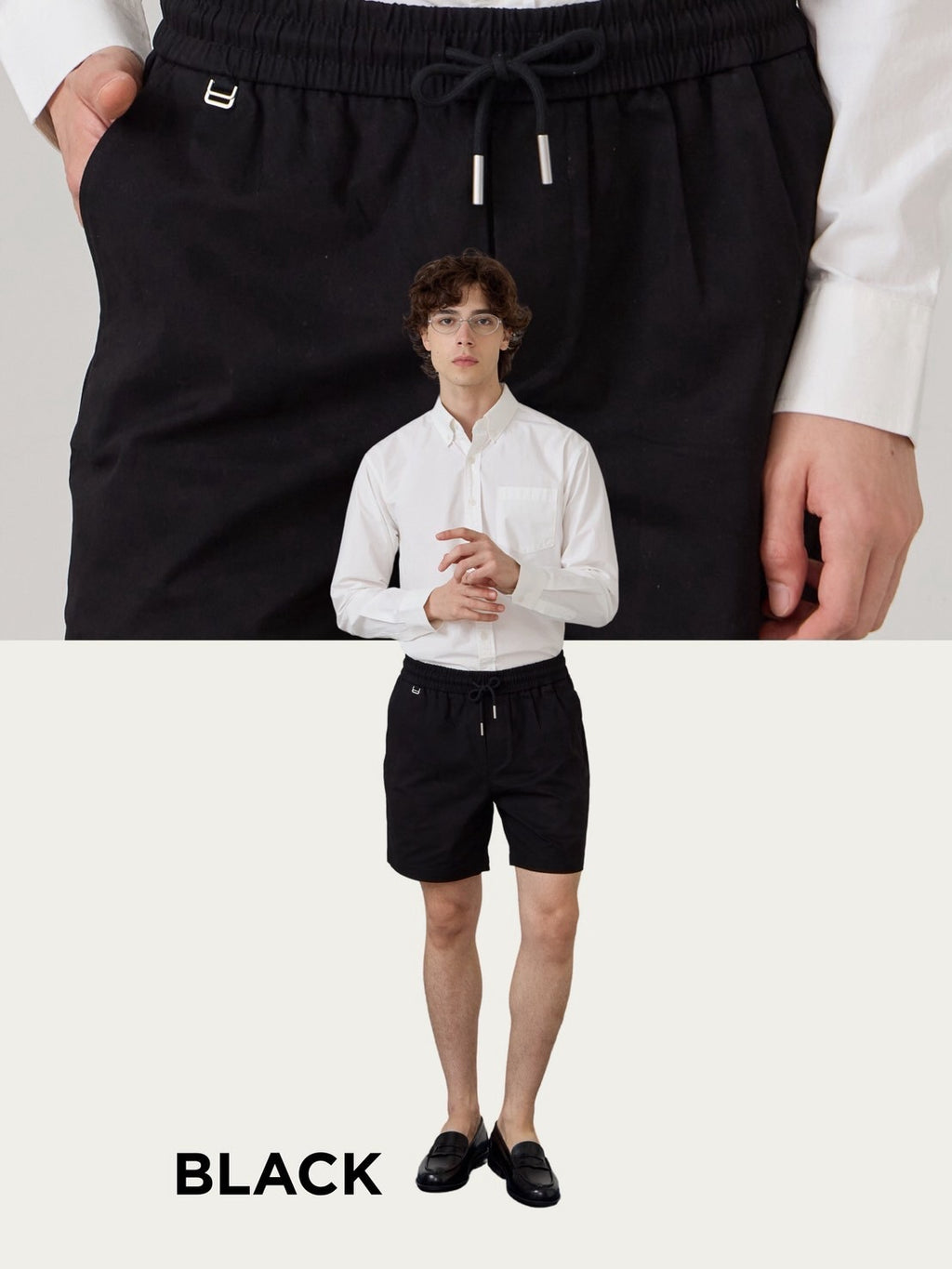 FLEX RELAXED SHORTS - BLACK