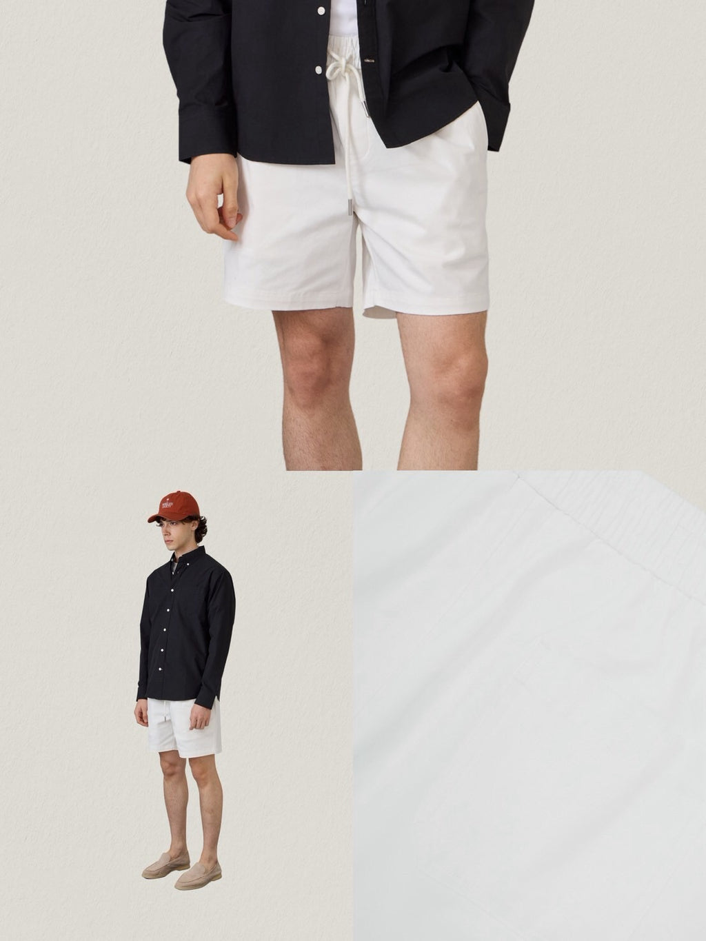 FLEX RELAXED SHORTS - WHITE