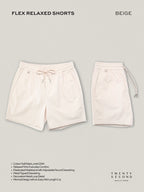 FLEX RELAXED SHORTS - BEIGE