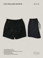 FLEX RELAXED SHORTS - BLACK