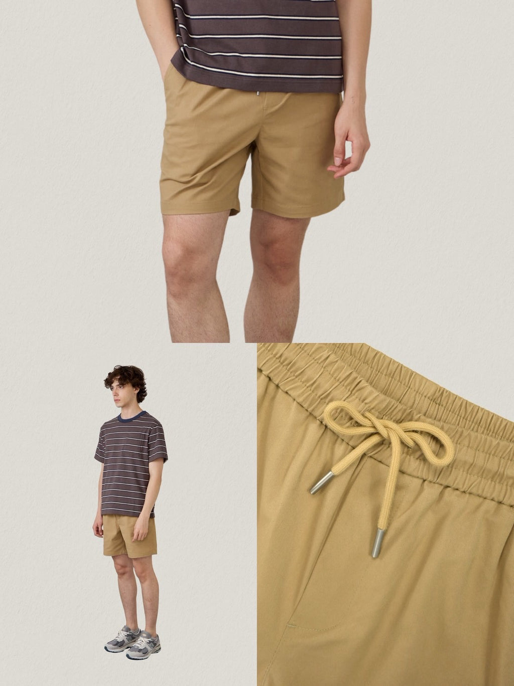 FLEX RELAXED SHORTS - KHAKI