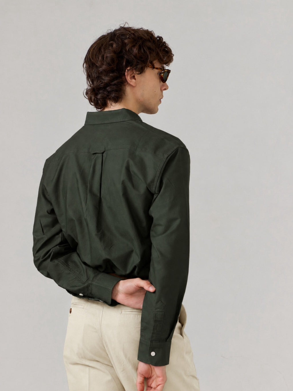BROOK OCBD SHIRT - DARK OLIVE