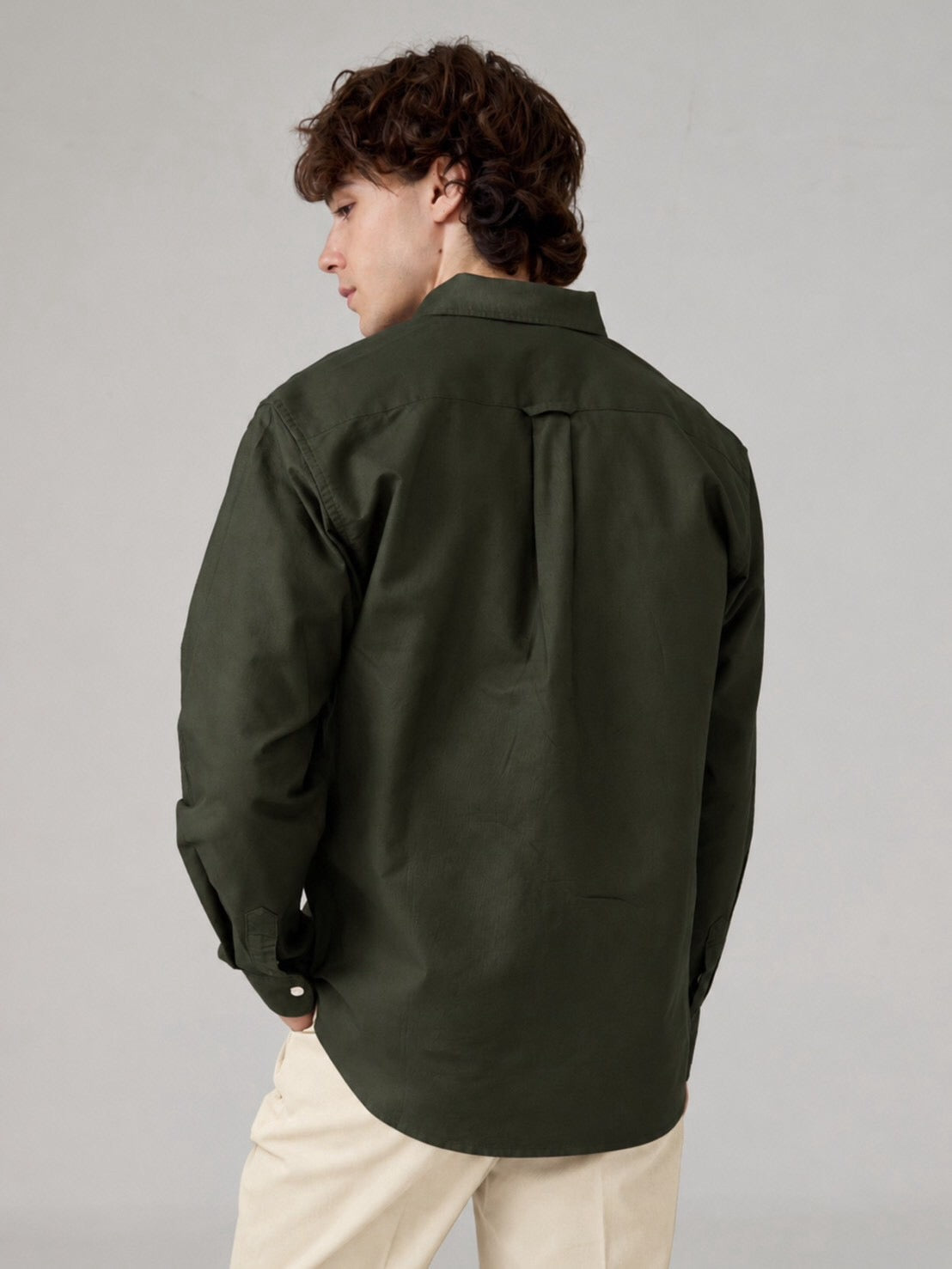 BROOK OCBD SHIRT - DARK OLIVE