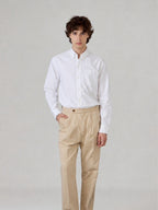 BROOK OCBD SHIRT - WHITE