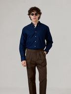 BROOK OCBD SHIRT - NAVY