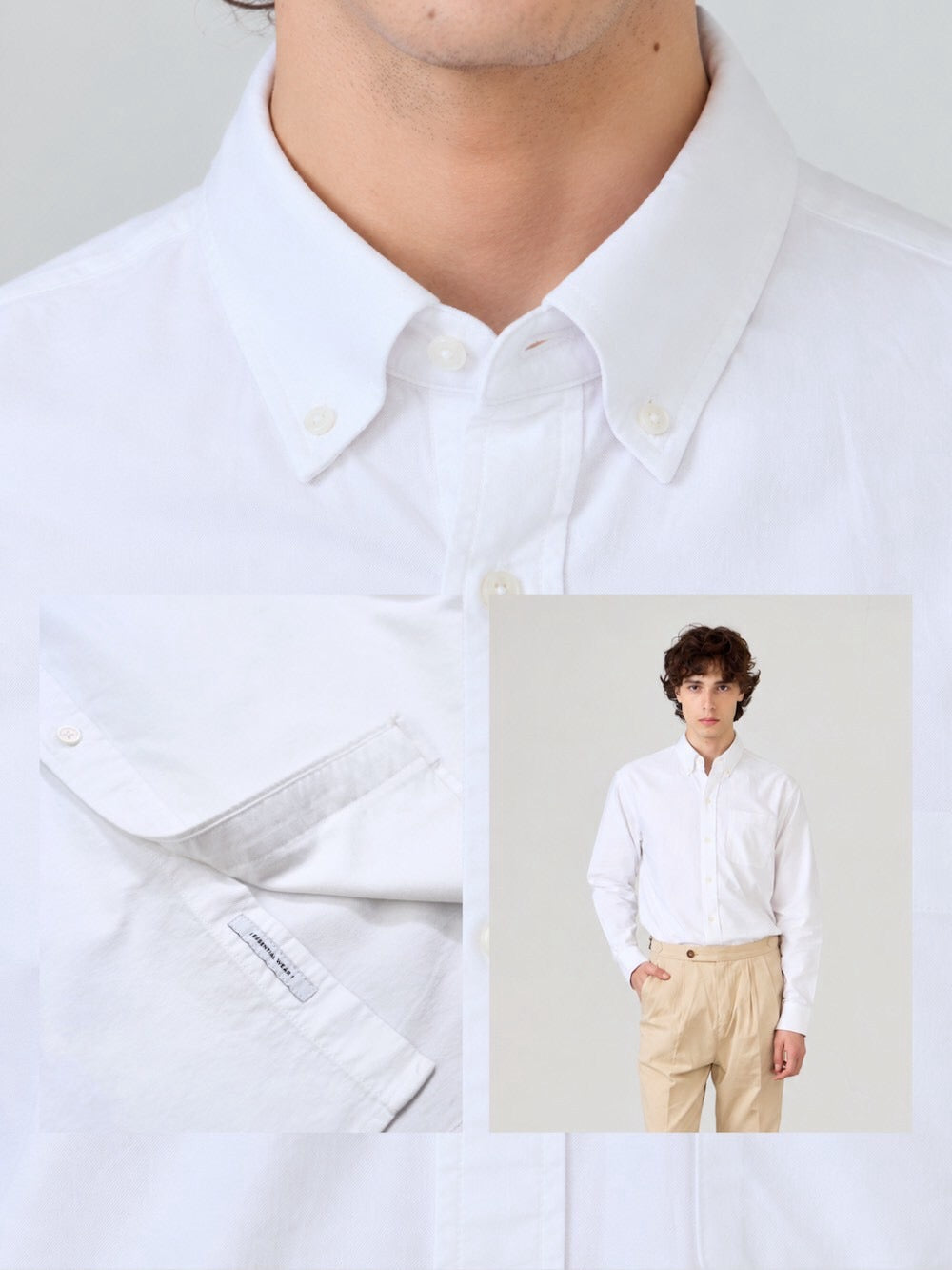 BROOK OCBD SHIRT - WHITE
