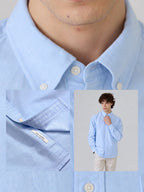 BROOK OCBD SHIRT - LIGHT BLUE