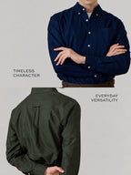BROOK OCBD SHIRT - DARK OLIVE