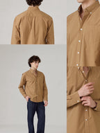 ROBB COTTON SHIRT - BROWN