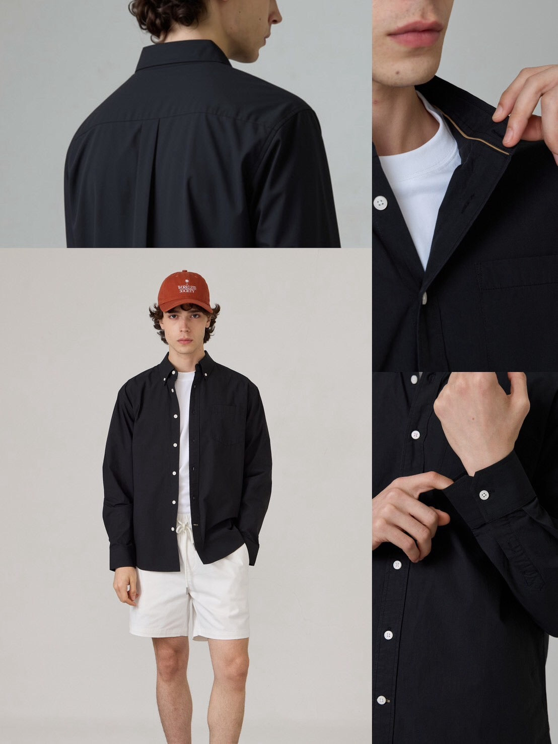 ROBB COTTON SHIRT - BLACK