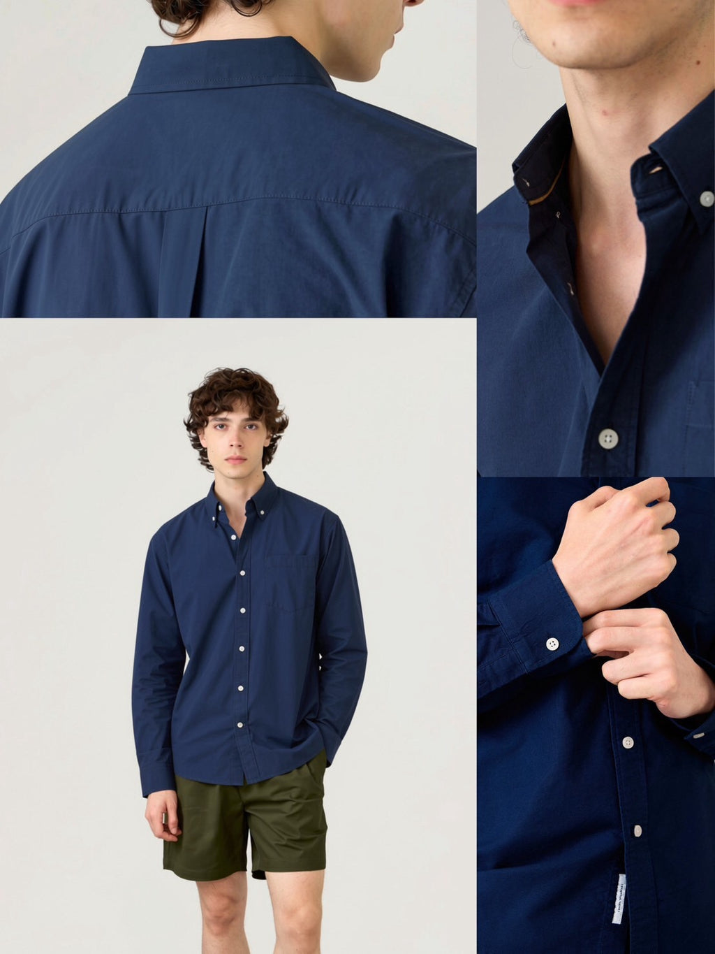 ROBB COTTON SHIRT - NAVY