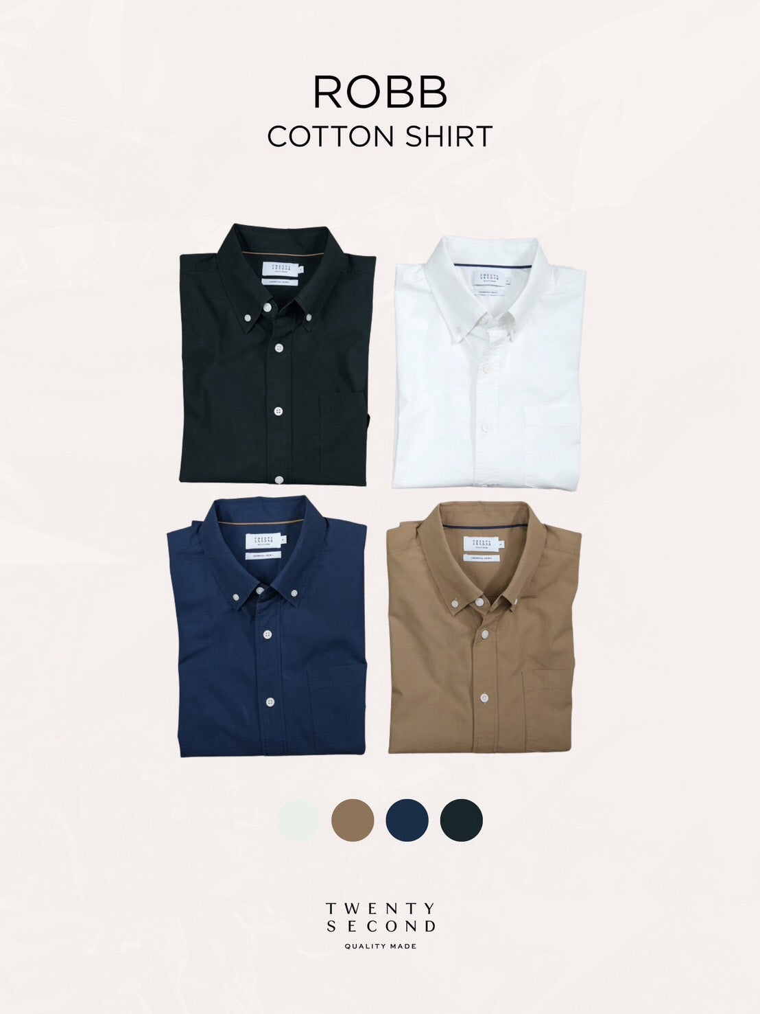 ROBB COTTON SHIRT - BLACK