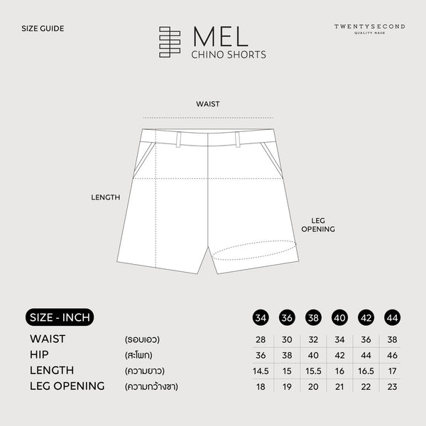 MEL CHINO SHORTS - OLIVE (Extra shorts)