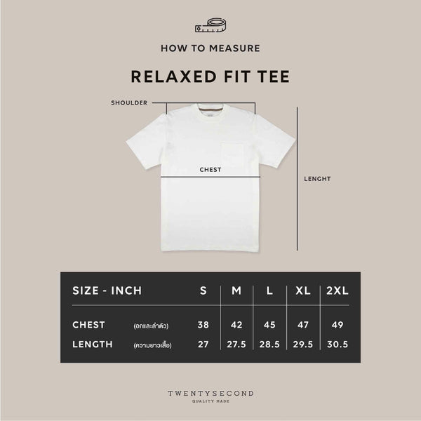BROOK POCKET TEE - BLACK (Relaxed fit)