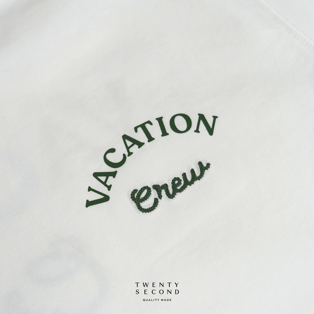 EVC VACATION CREW TEE - WHITE