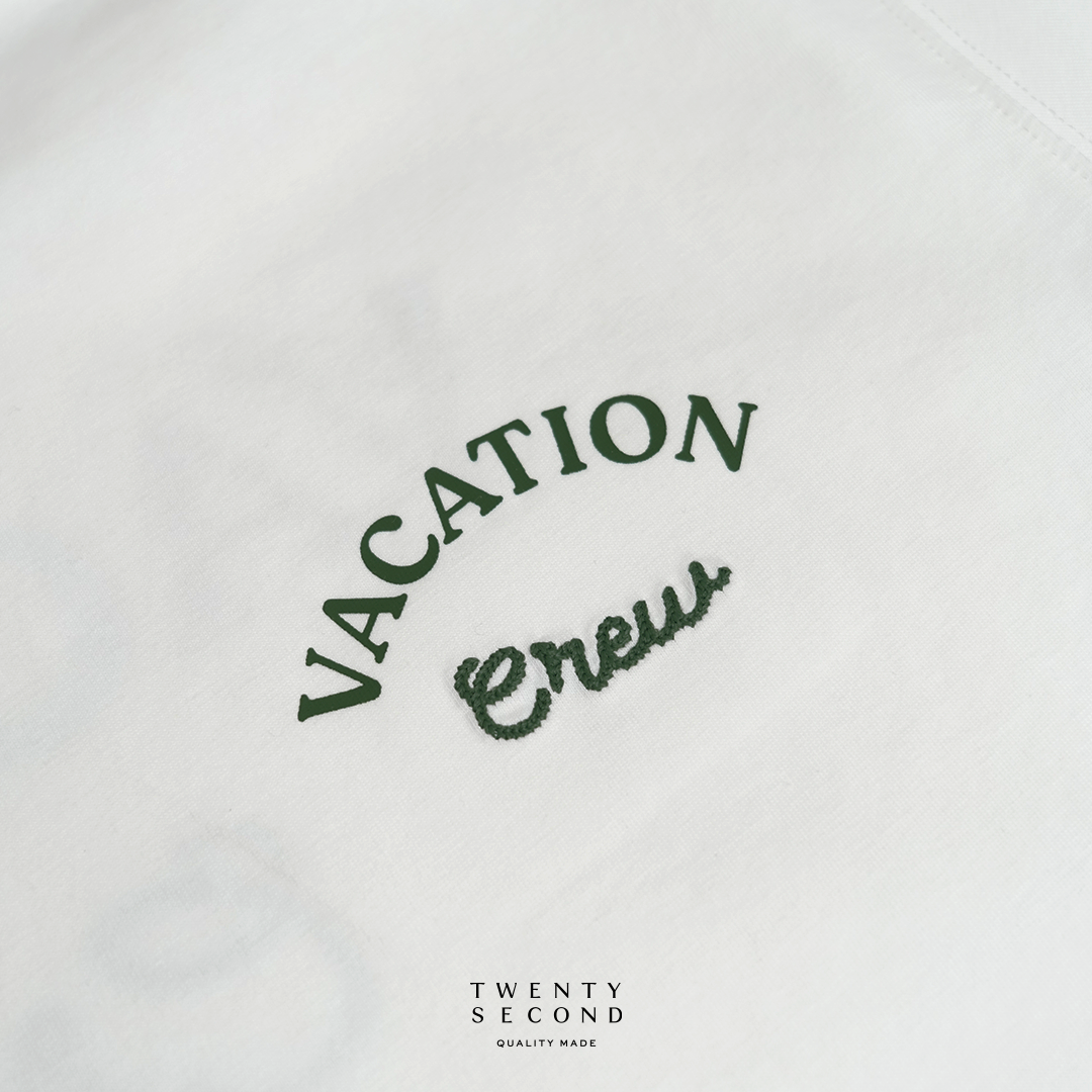 EVC VACATION CREW TEE - WHITE