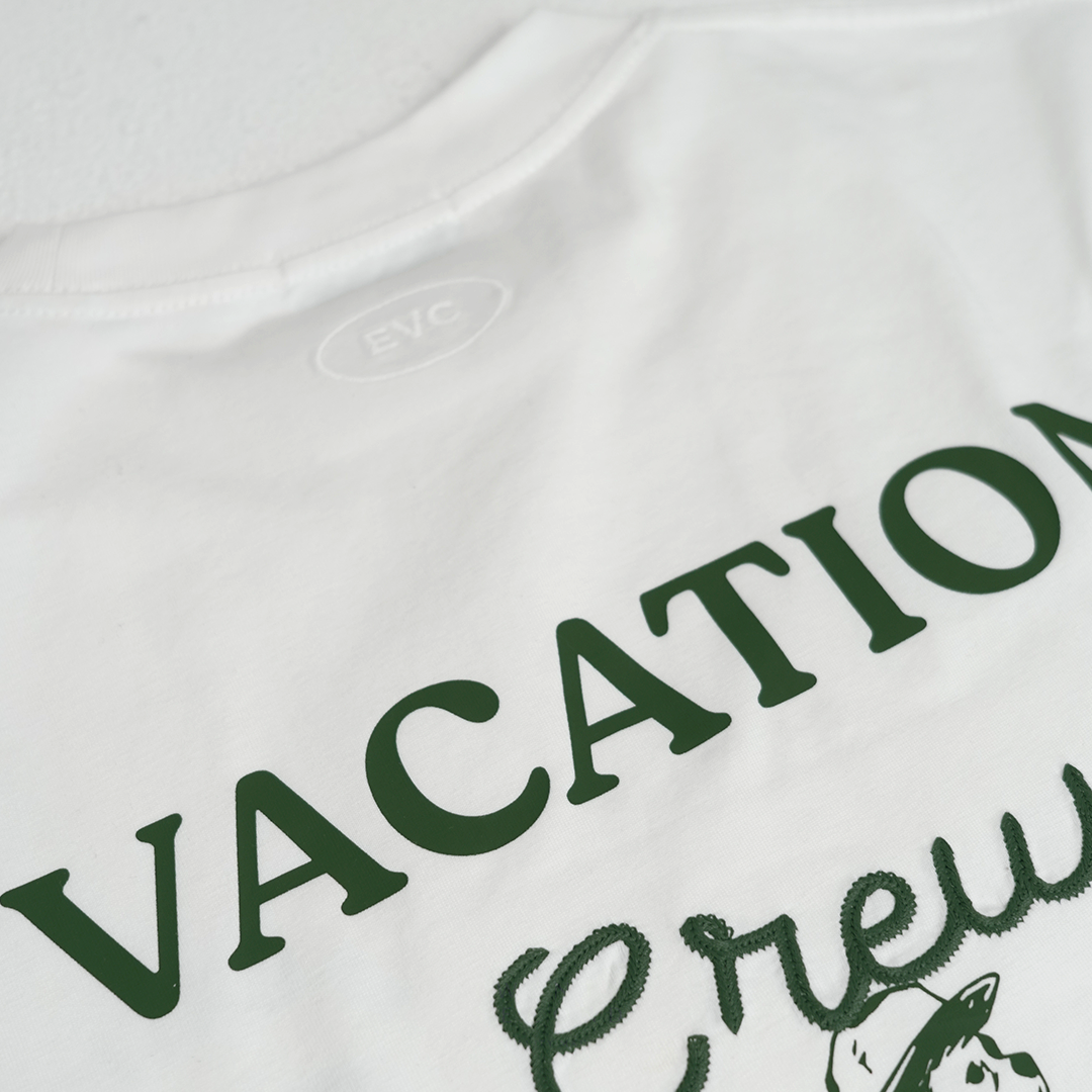 EVC VACATION CREW TEE - WHITE