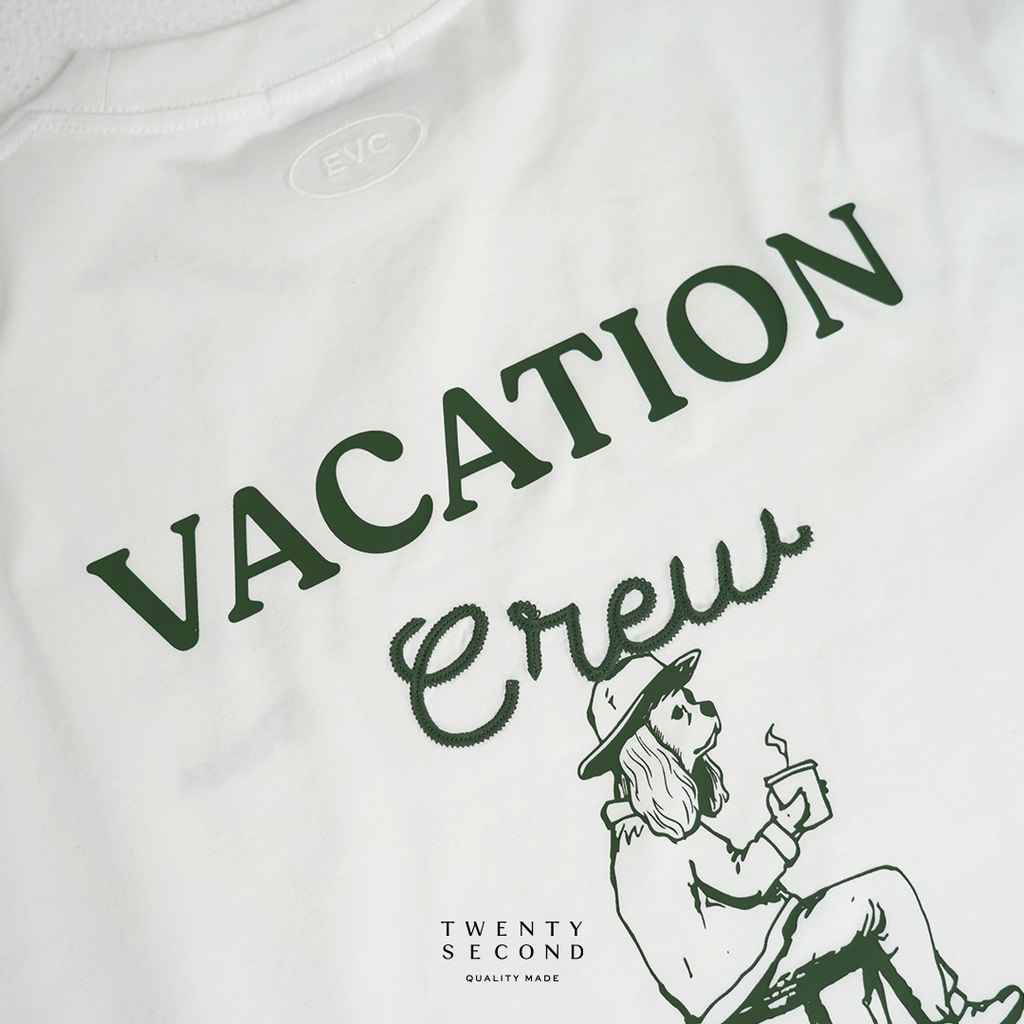 EVC VACATION CREW TEE - WHITE