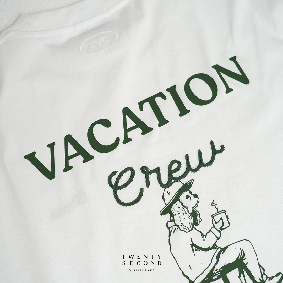 EVC VACATION CREW TEE - WHITE