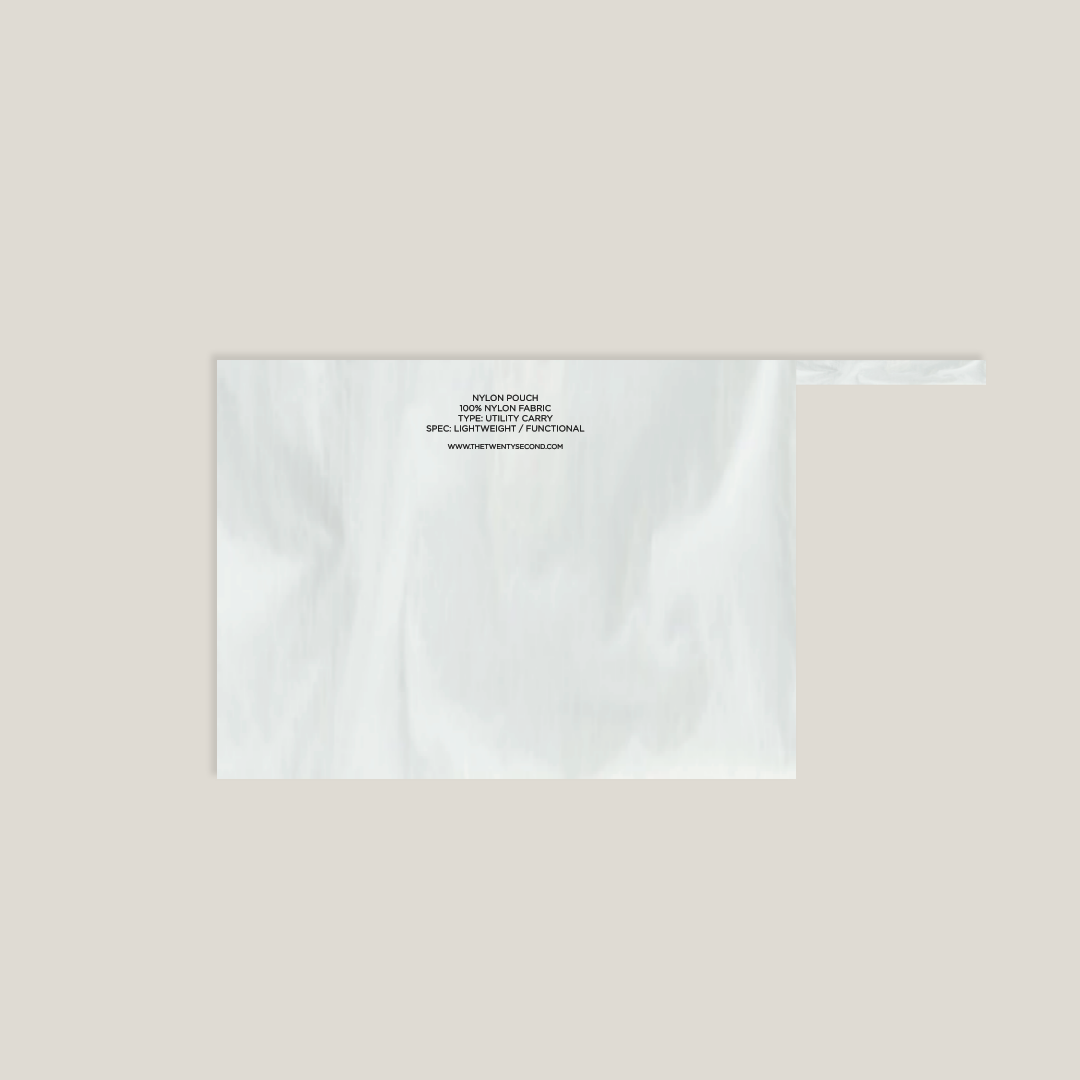 NYLON POUCH - WHITE