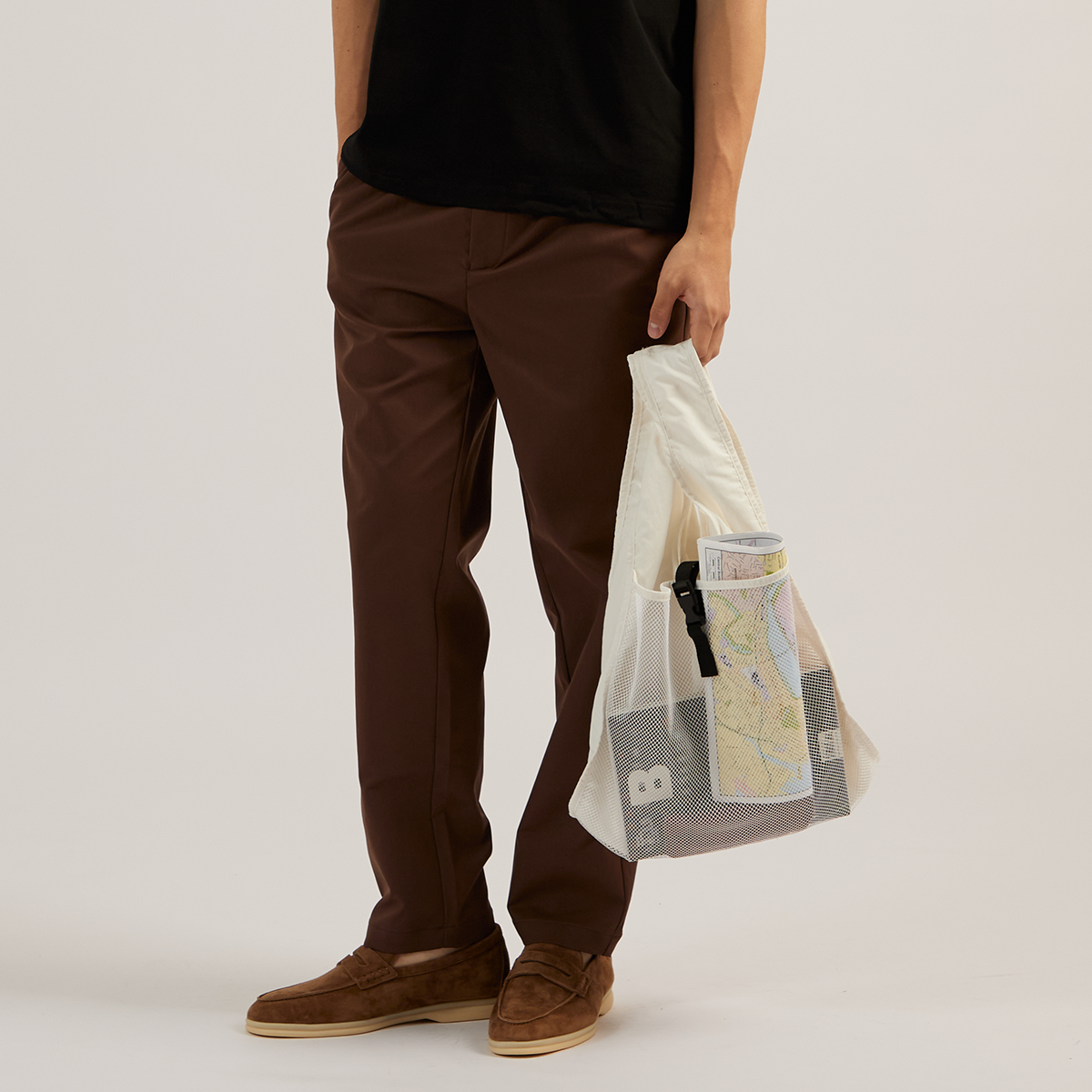 NYLON GROCERY BAG - WHITE