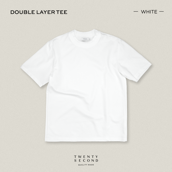 DOUBLE LAYER TEE - WHITE