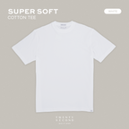THE NEW SUPER SOFT COTTON TEE - WHITE