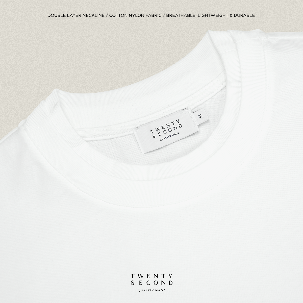 DOUBLE LAYER TEE - WHITE