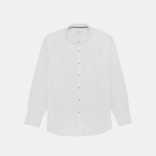 ETON BAND COLLAR SHIRT - WHITE