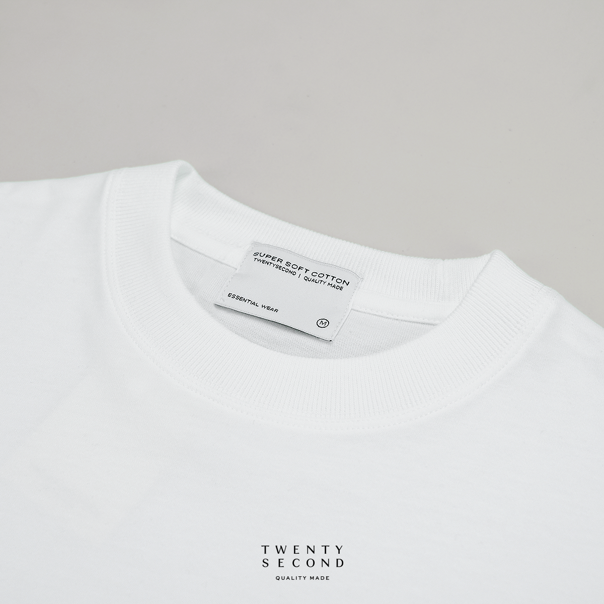 THE NEW SUPER SOFT COTTON TEE - WHITE