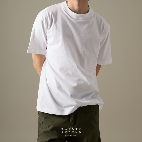 THE NEW SUPER SOFT COTTON TEE - WHITE