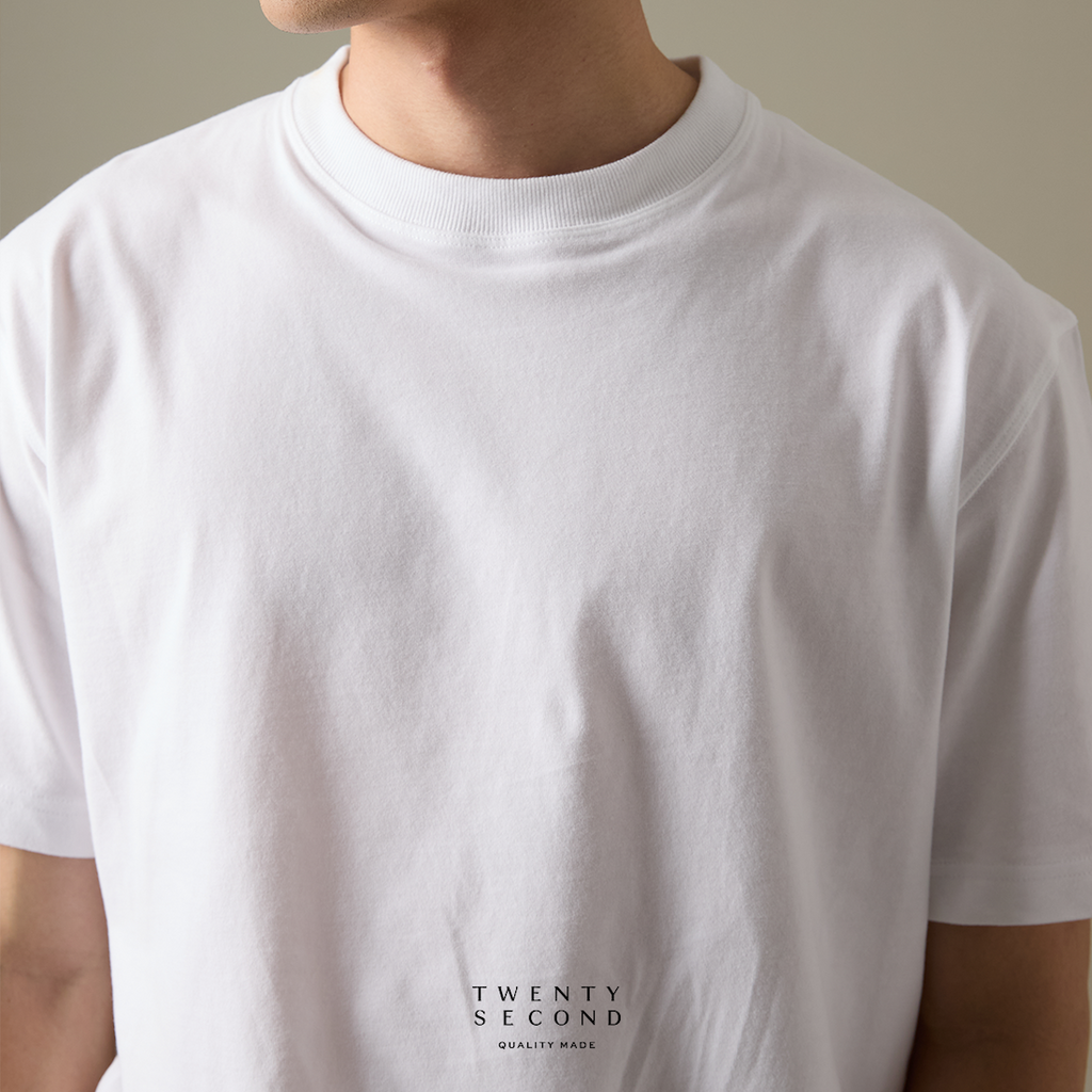 THE NEW SUPER SOFT COTTON TEE - WHITE