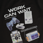 EVC WORK CAN WAIT TEE - BLACK