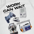 EVC WORK CAN WAIT TEE - WHITE