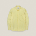 WRINKLE FREE “OFF DUTY” SHIRT - STRIPE YELLOW (Regular Fit)