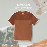 NYLON UTILITY TEE - BRICK (Relaxed fit)