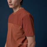 NYLON UTILITY TEE - BRICK (Relaxed fit)