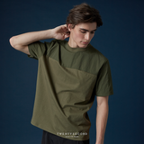 NYLON UTILITY TEE - OLIVE (Relaxed fit)