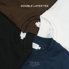 DOUBLE LAYER TEE - BROWN