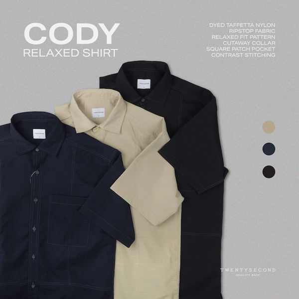 CODY RELAXED SHIRT - BLACK