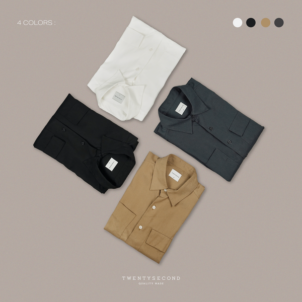 LUCA POCKET SHIRT - KHAKI