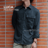 LUCA POCKET SHIRT - BLACK