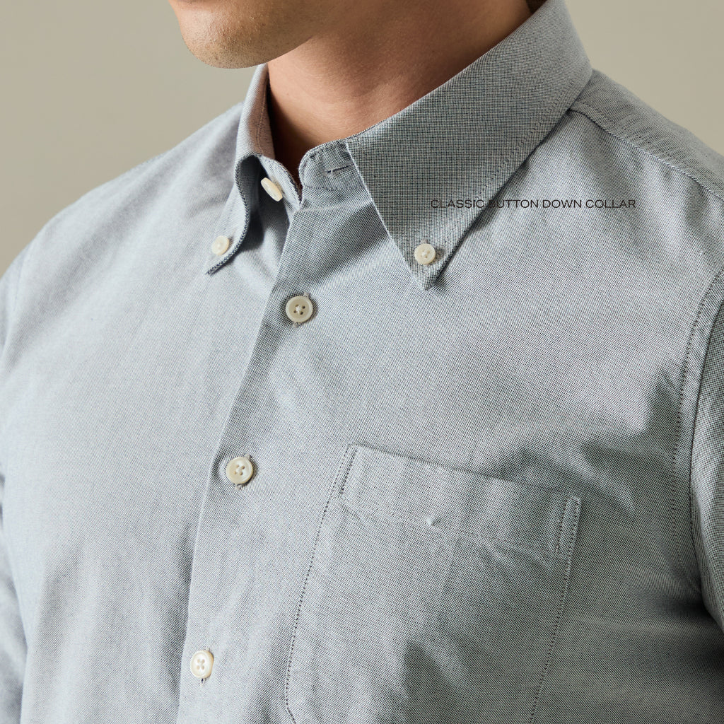 OCBD OXFORD SHIRT - GREY