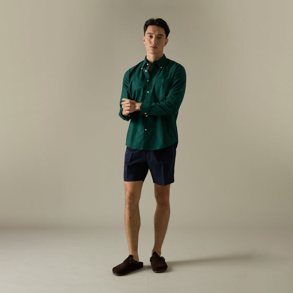OCBD OXFORD SHIRT - GREEN