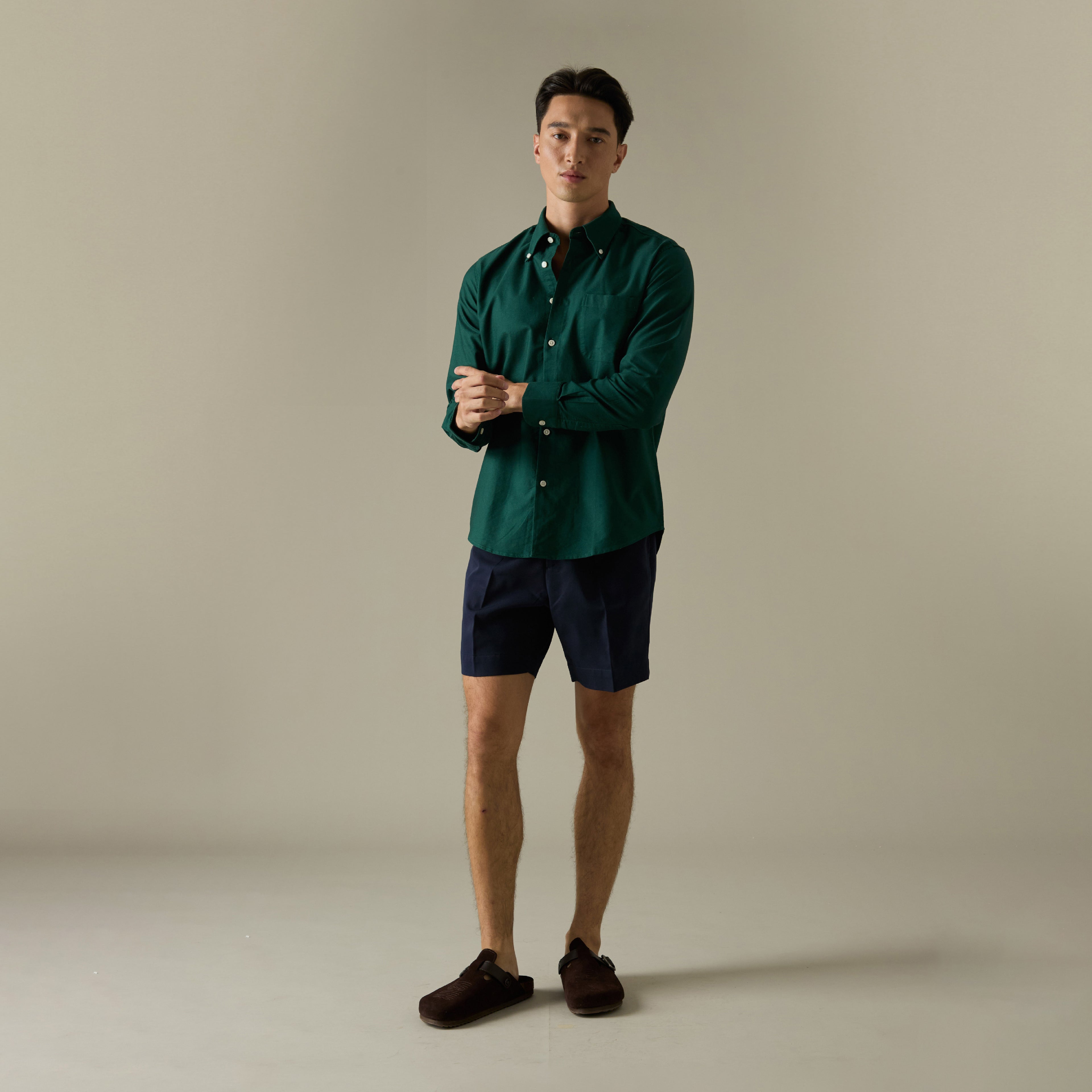 OCBD OXFORD SHIRT - GREEN