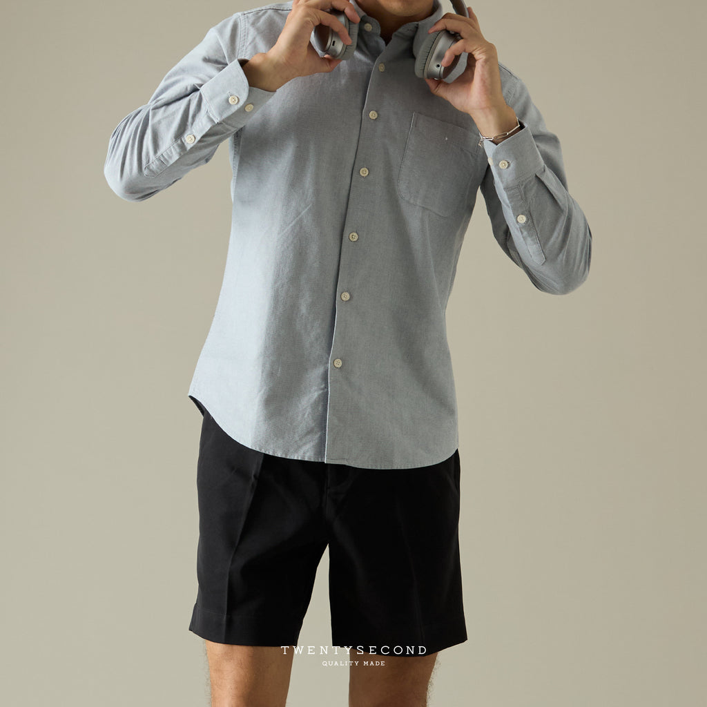 OCBD OXFORD SHIRT - GREY