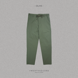 LUKAS NYLON EASY PANTS - OLIVE