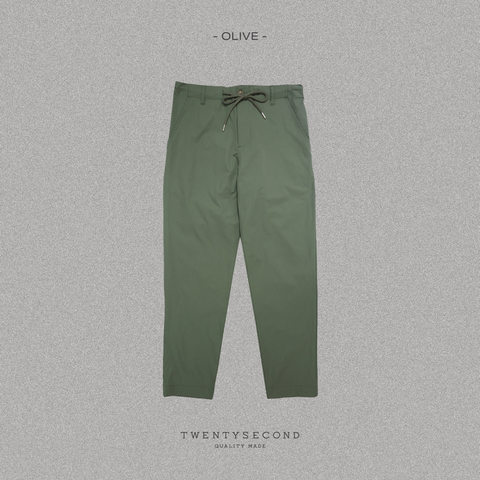 LUKAS NYLON EASY PANTS - BRICK