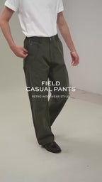 FIELD CASUAL PANTS - OLIVE